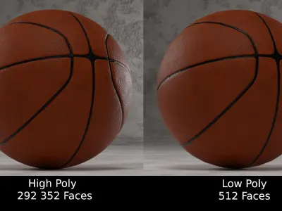 Basketball Ball 3D Models Low-poly 3D model