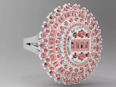 oval ring 3D model