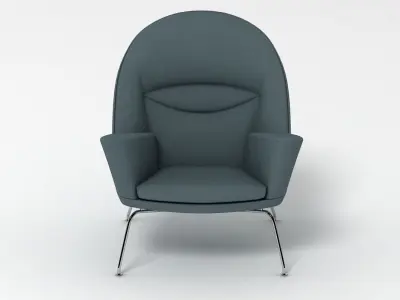Hans J Wegner Oculus Chair 3D model