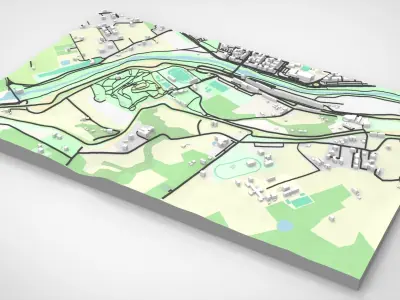 The Autodromo Enzo e Dino Ferrari Imola Italy 3D model