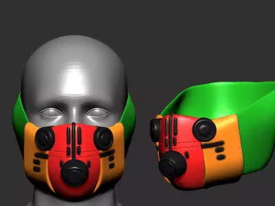 helmet high poly sculpt 3d printable  3D model