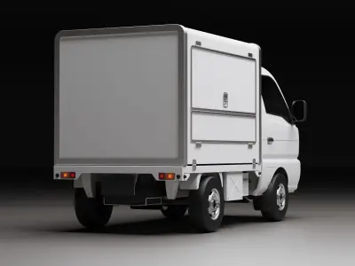 Suzuki Carry 1993 Kei Truck  3D model