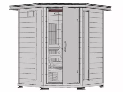 infrared sauna 3D model