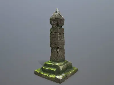pillar Low-poly 3D model order