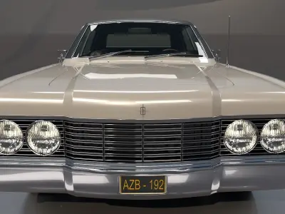 Continental car High Poly and Low Poly 3D model