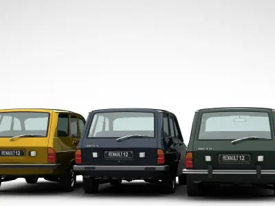 Renault 12 SW Pack 3D model
