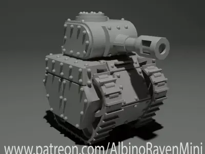 Grot tank 3D print model