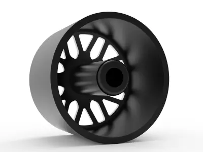 fuel off road FRONT FF66 wheel 3d print model 3D print model
