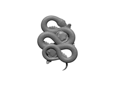 snake plant rose 3D print model