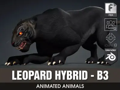 Leopard Hybrid-B3 3D model