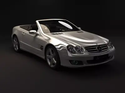 Mercedes SL500 Roadster 2005 3D model
