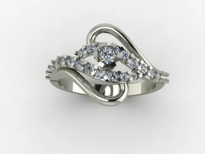 wedding ring for gift 3D print model