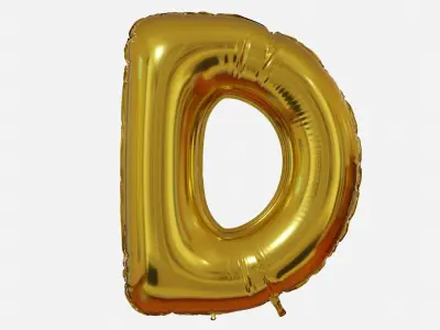 Foil Balloon Letter Collection 3D model