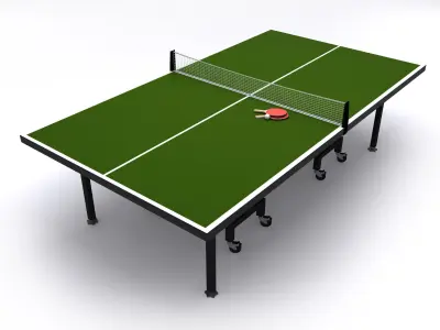 Table tennis or ping pong table 3D model