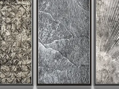 Collection of paintings for walls 11 3D model