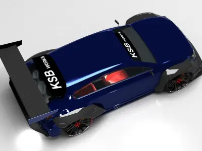 modifycar1 mercedes benz ksb car 3D model