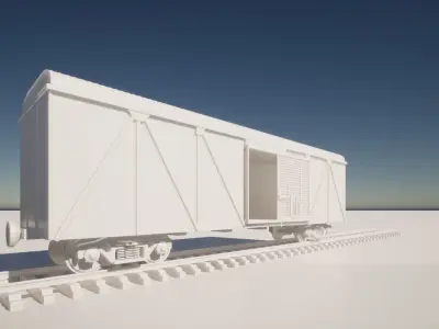 boxcar - train  3D model