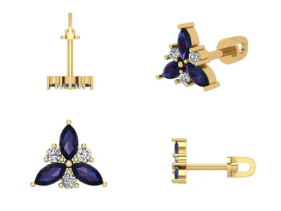 Earrings n 69 3D print model