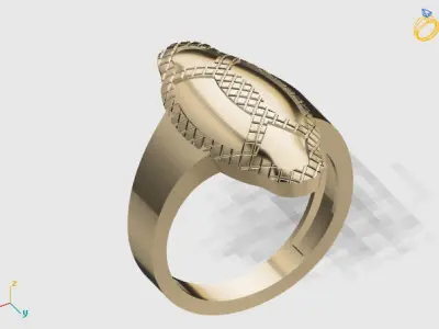 Women Plain Ring STL Models Womens Ring 3dmodels 3D print model 3D print model 43