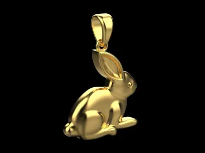 Rabbit Pendant Version 1 N61 3D print model