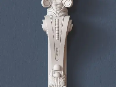 Decorative Corbel 3D model 4