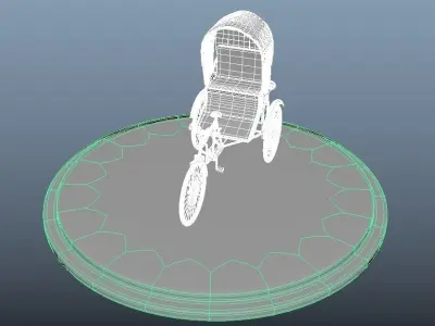 Rikshah bicycle 3D model