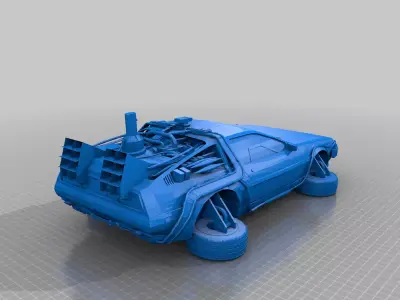 Delorian 3D print model