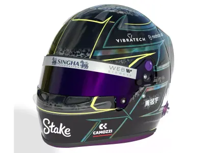 F1 Guanyu Zhou Helmet 2024 3D model