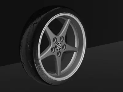 volvo JP  mk17 rims Low-poly 3D model