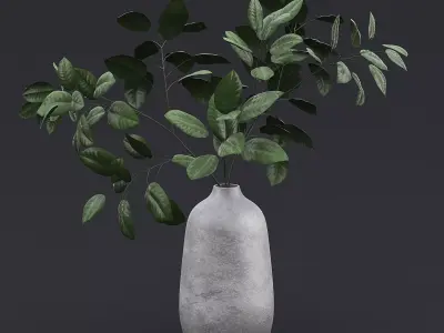 Tree Branch In Vase I 3D model