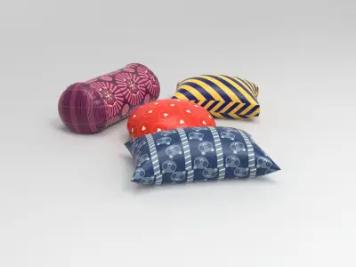 Pillow - 4 models 3D model