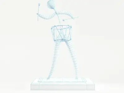 Decor Hand Drummer 3D model