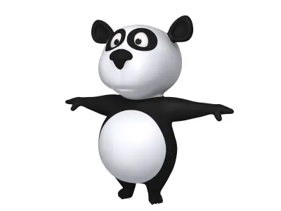 Panda Cartoon 3D model