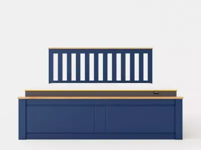 Phoenix King Ottoman Bed Low-poly 3D model buy