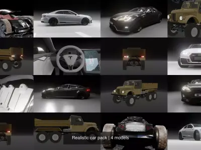 Realistic car pack