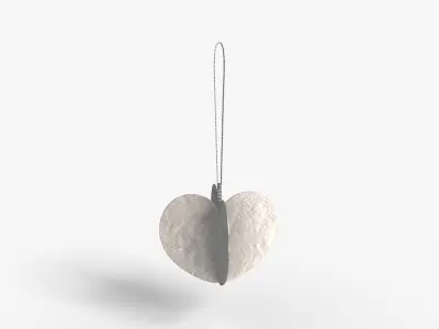 Deco Ornam Heart Low-poly 3D model