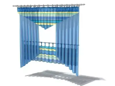 Curtain   Cloth Hanger 3D model