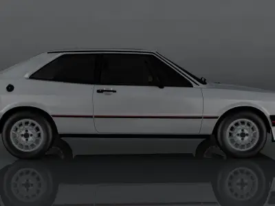 Volkswagen scirocco s Low-poly 3D model