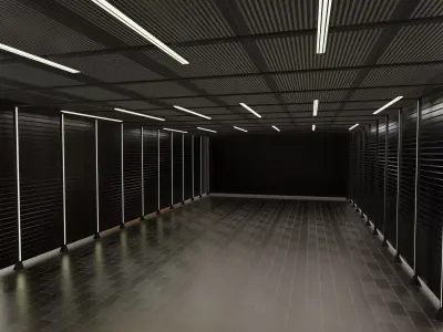 WAREHOUSE interior 3D car studio 3D model