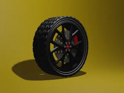 car tire rims Free 3D model