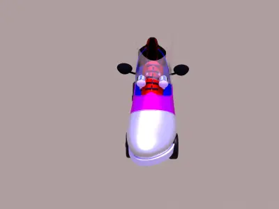 Car Inspired Shoe Design 3D model Low-poly 3D model