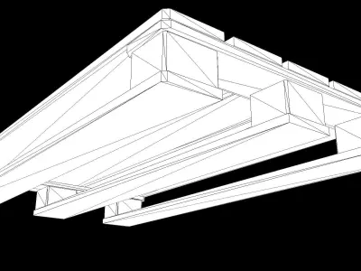 Wooden Pallets PBR Low-poly 3D model