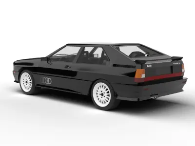 Audi Quattro UR 1980 3d model 3D model