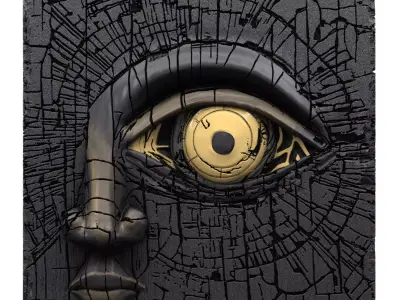 Abstract Wall Art Sculpture 3D model