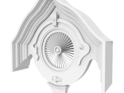 Gable Vent Style 1 3D model