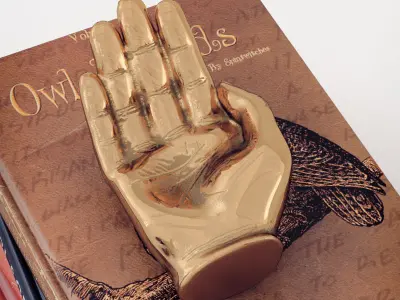 Figurine hand set for Table Top 3D model