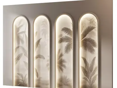 Decorative V58 Wall Panels 3D model