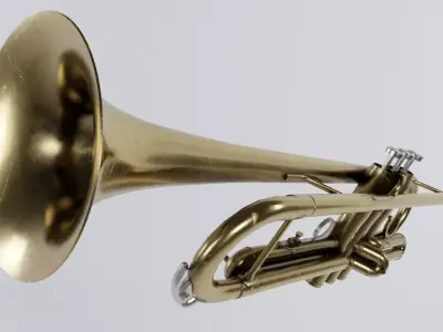 Trumpet Low-poly 3D model