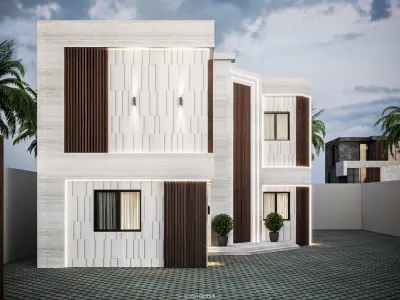 02 Modern Villa 3D model