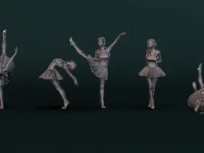 Ballerina Set06 3D model